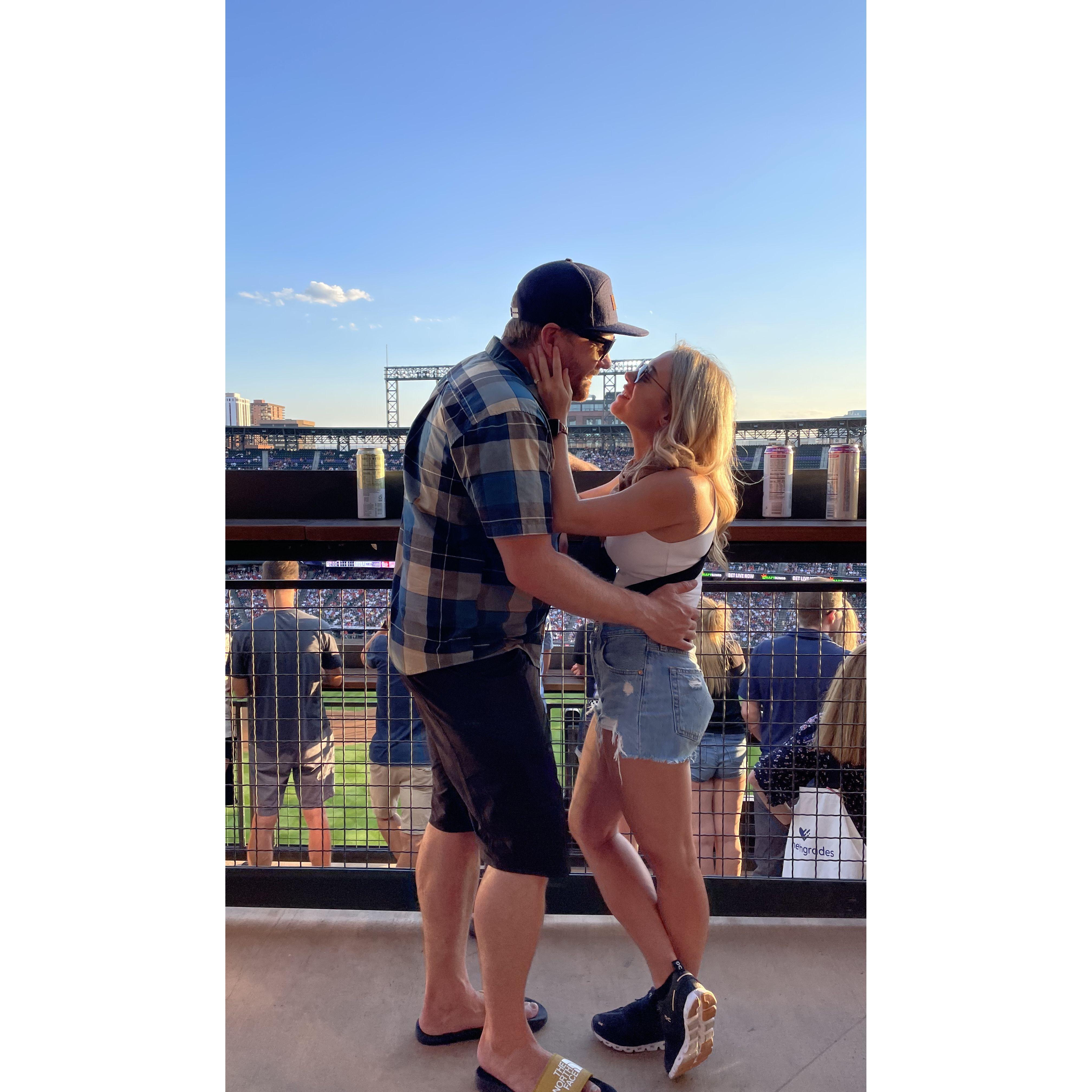 A summertime Rockies game and birthday celebration!