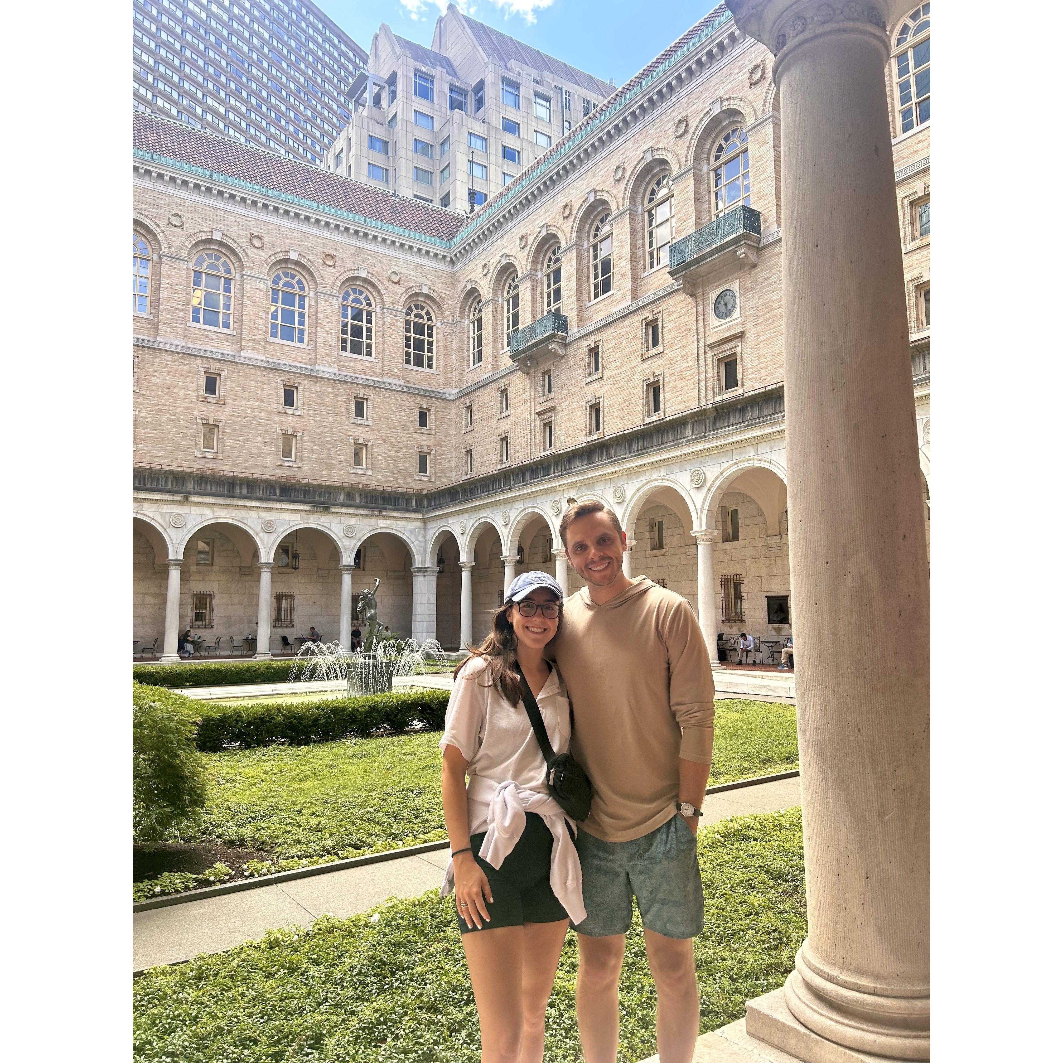 Exploring the Boston Library!