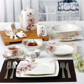 Sophie 57-Piece Bone China Dinnerware Set, Service for 8