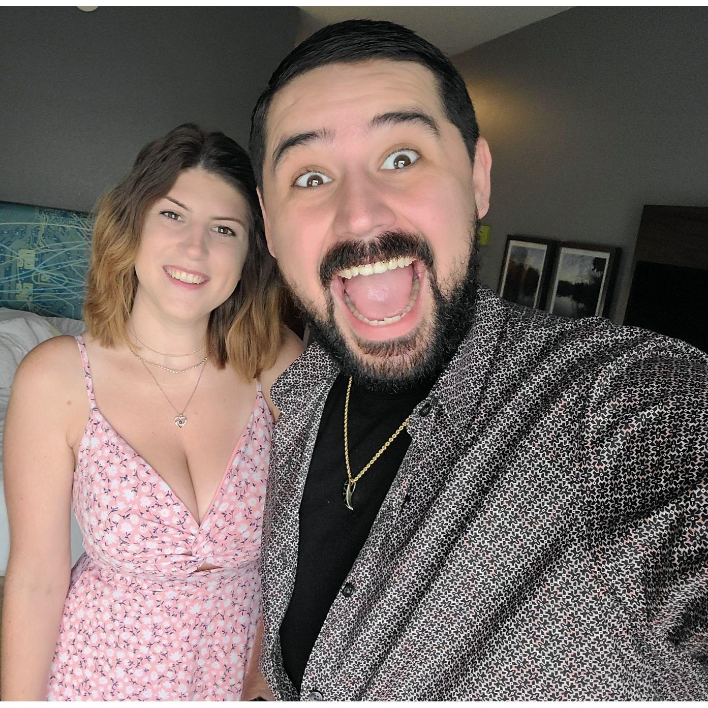 Forever wedding date! We clean up nice (;