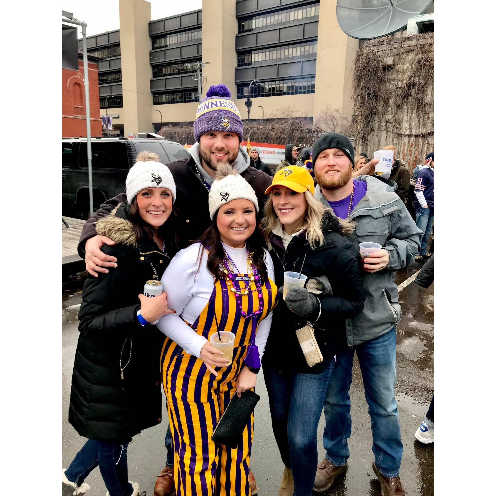 Vikings game for Elliot's Birthday.