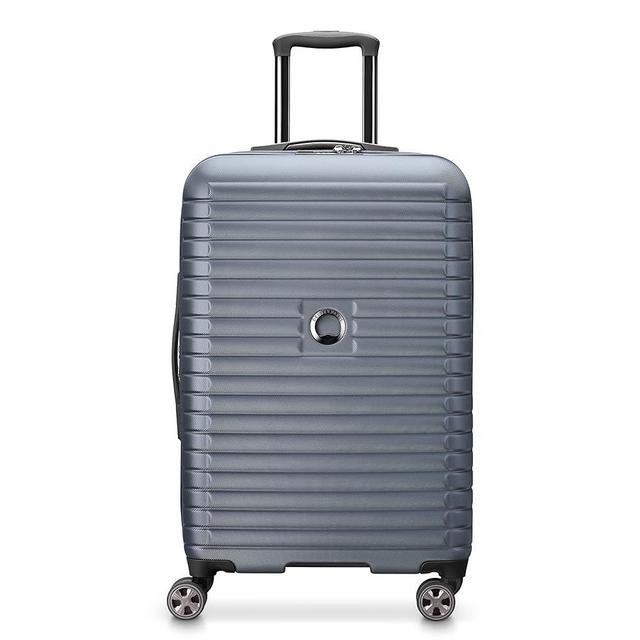DELSEY Paris Cruise 3.0 Hardside Expandable Luggage with Spinner Wheels, Graphite, Checked-Medium 24 Inch