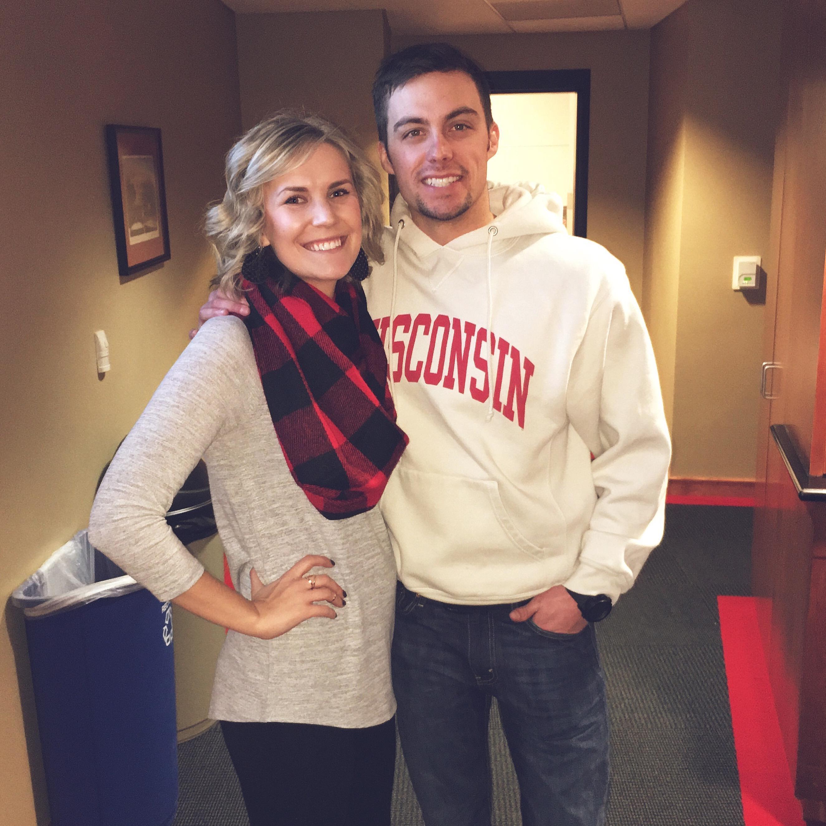 Our first photo together