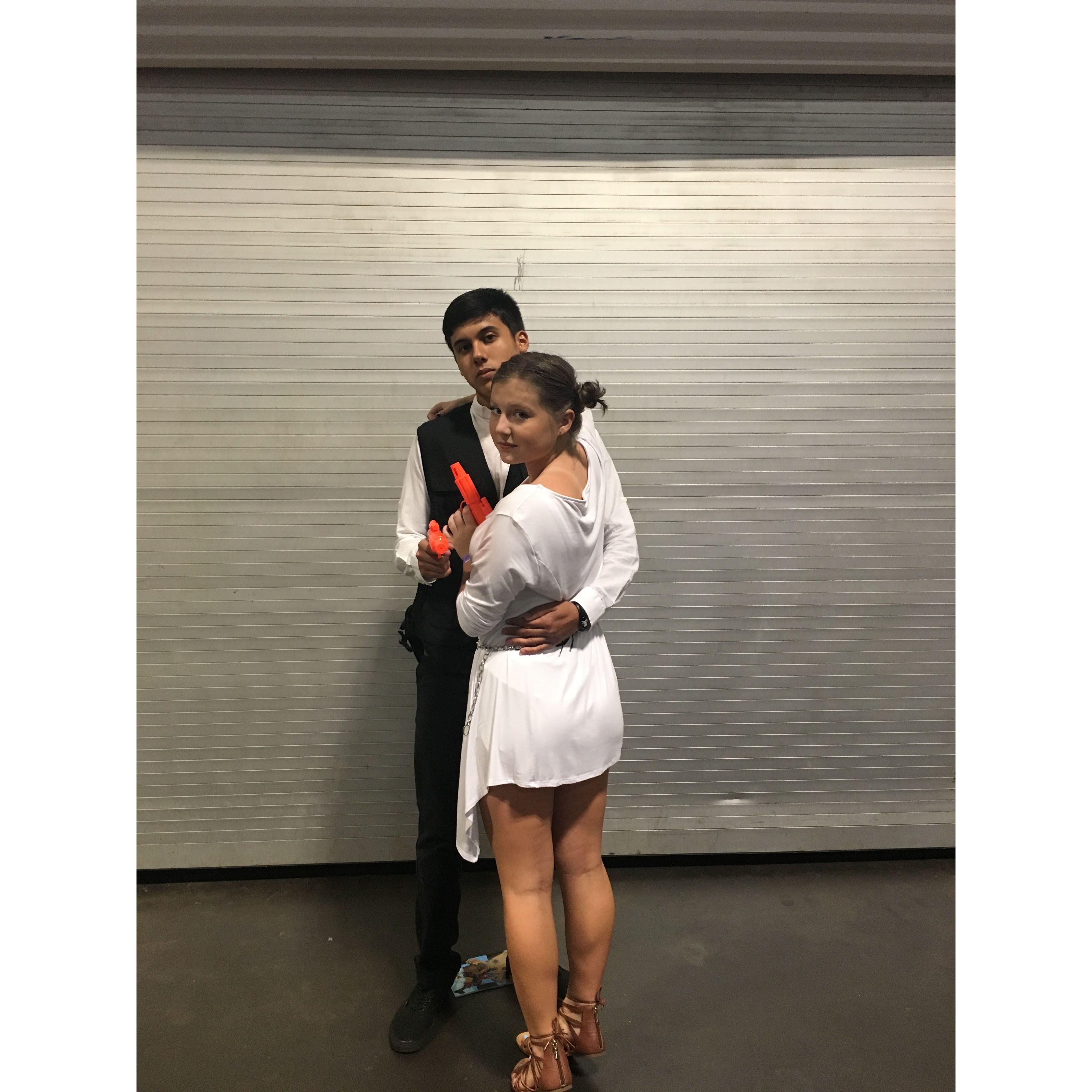 Comicon 2016, Princess Leia and Han Solo