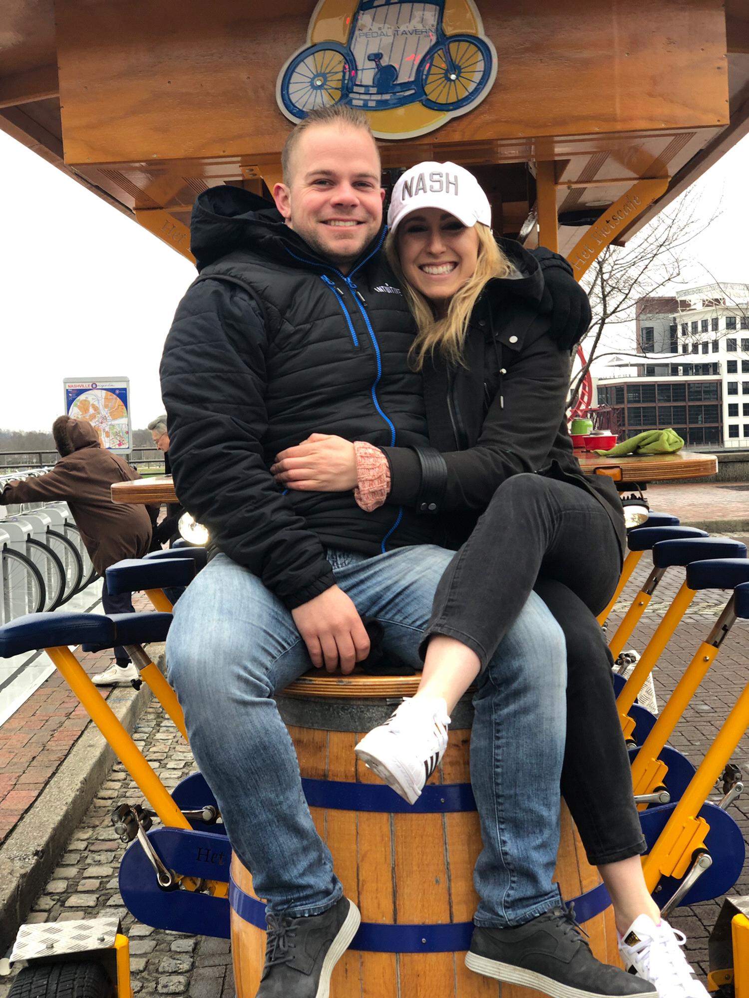 Pedal Bus Bar tour of Nashville. One of the most fun vacations that we have been on. Thank you to the Brosio/Leahy family!