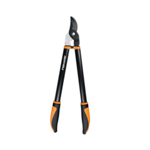 Fiskars 32" PowerGear Bypass Loppers, Patented Mechanism Multiplies Force to Reduce Strain, Heavy-Duty Precision-Ground Steel Blade for Living Growth, Trims Tree Branches up to 2" Diameter
