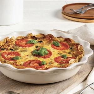 Heritage Fluted Pie Dish - Brioche