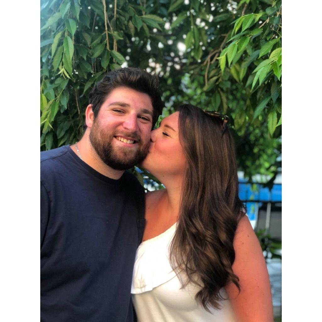 Spring 2020- Alex and Jordan celebrate their first anniversary