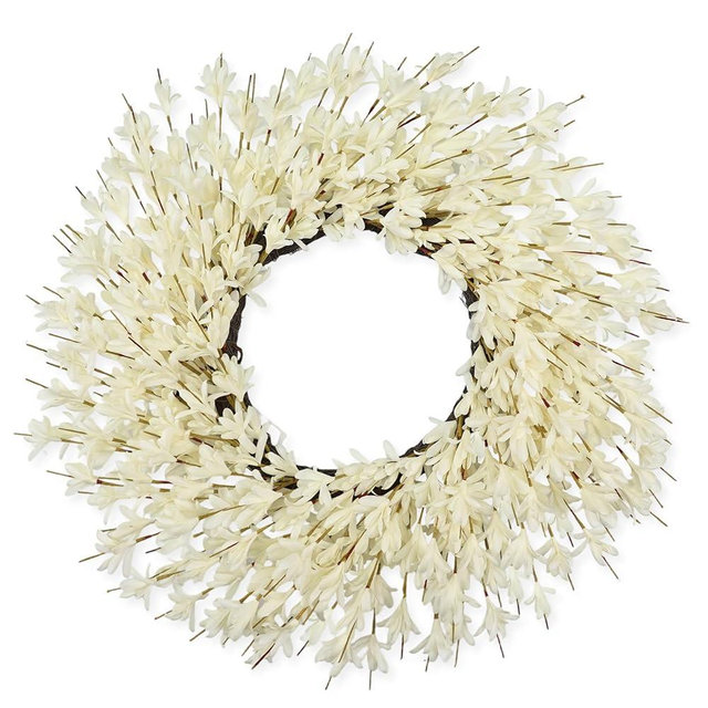 26 Inch Realistic Fall Wreaths for Front Door Outside Autumn Wreath Outdoor Indoors Fall Decorations for Home Thanksgiving Halloween Holiday Decorations Clearance for Wall Porch Door (Fall White)