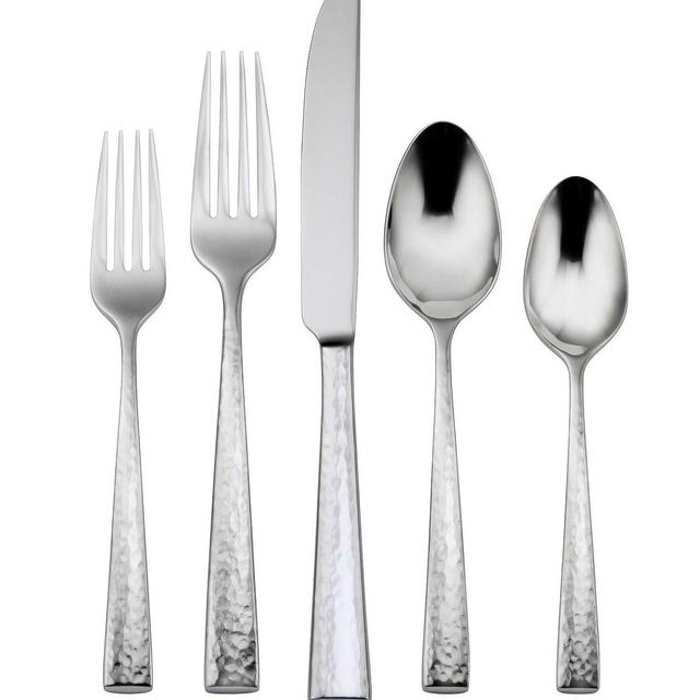 OneidaCabria Hammered Stainless Steel Flatware