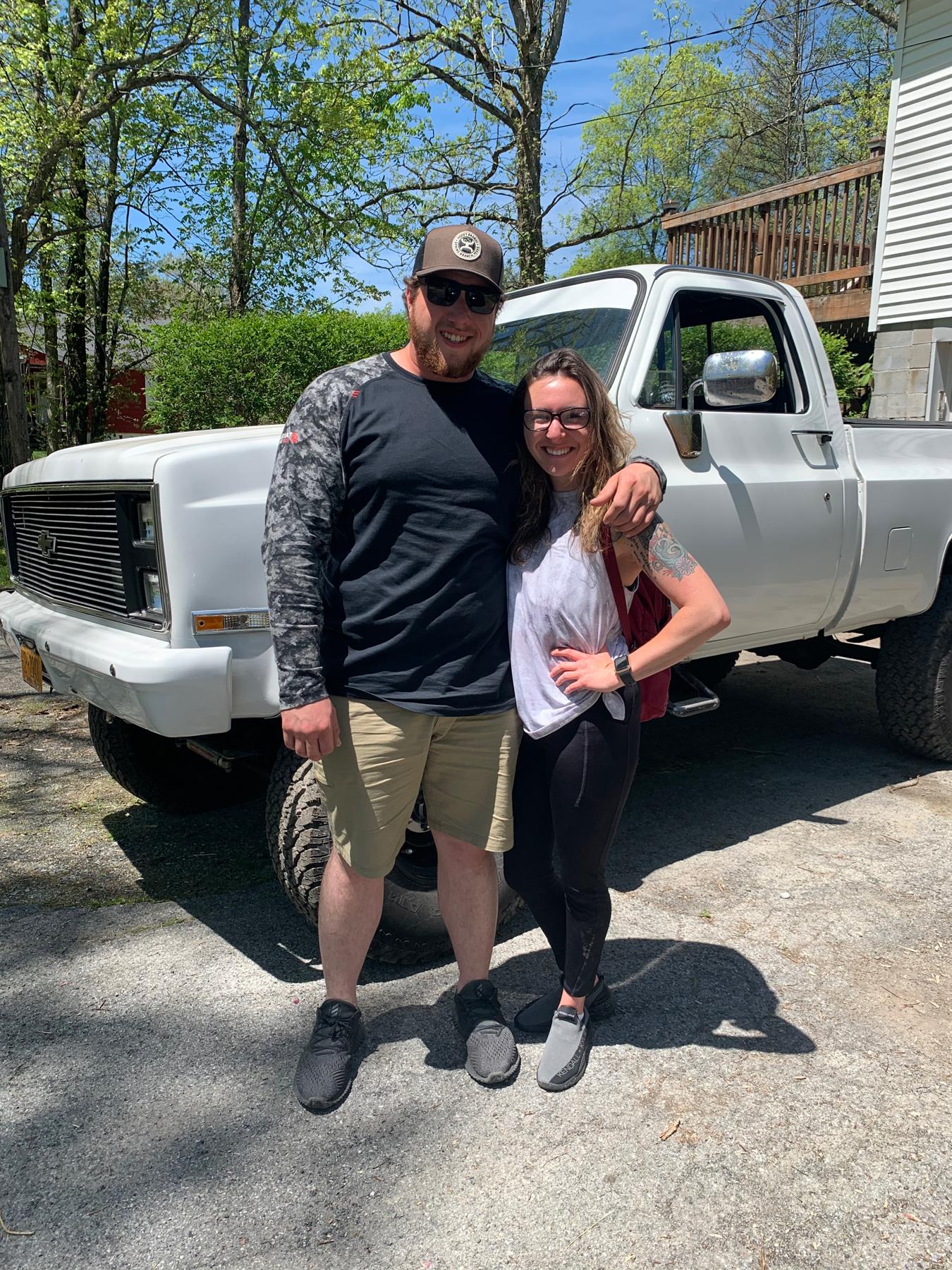 Another picture in NY, my first ever visit there in May 2020. That’s Zakk’s truck in the background that we plan to eventually bring to our permanent home! 😍