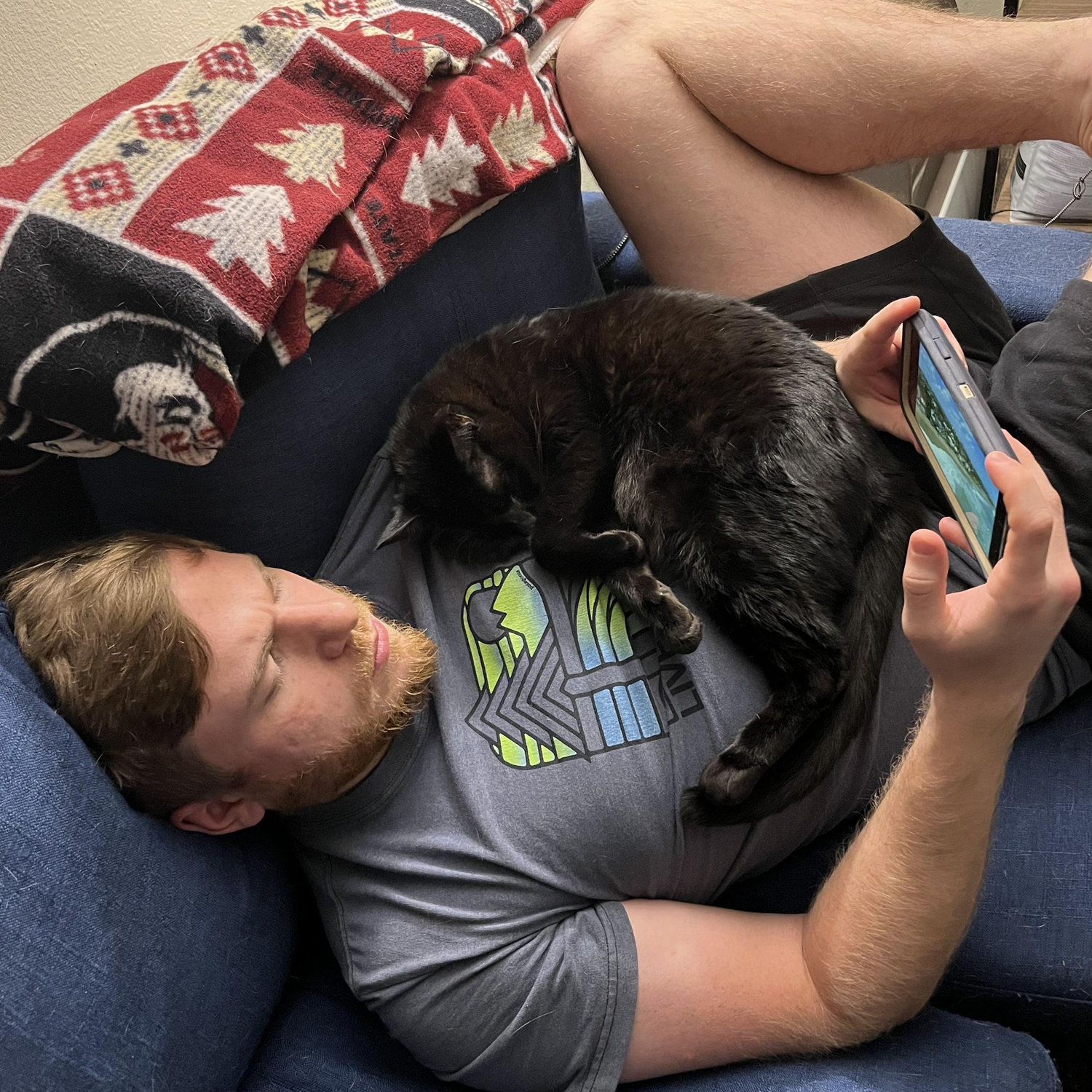 How many of these photos of Meeko sleeping on Brad can you find hidden in our photo gallery??