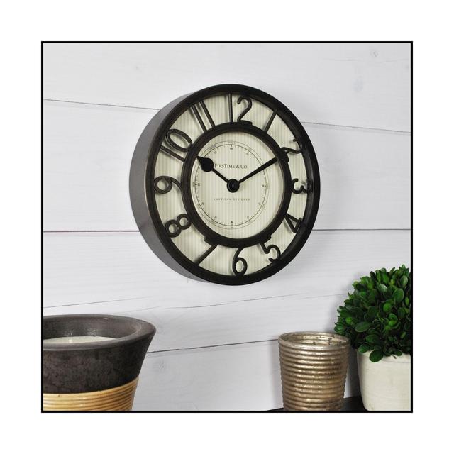 Firstime & Co 8" Pin Stripe Wall Clock