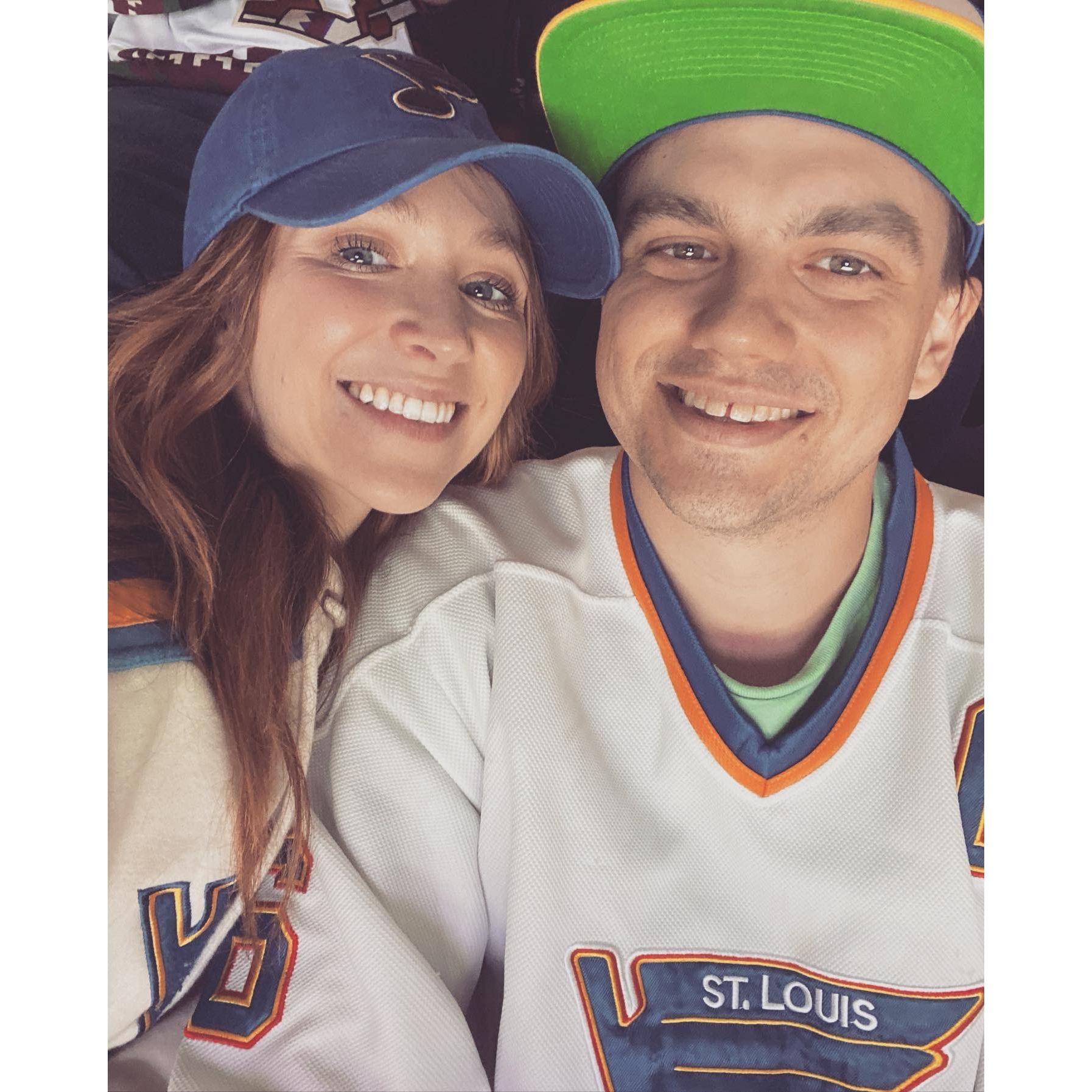 8. Our first hockey game together and the night Janae became a BLUES FAN! Til next season baby!