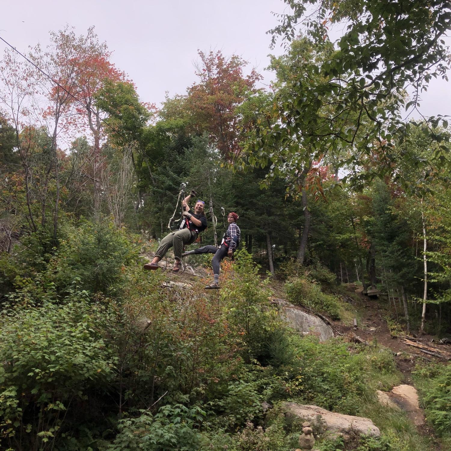 Zip lining dream team