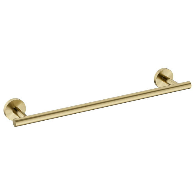 Luxbaro Brushed Gold Towel Bar 24 Inch, Thicken Towel Rack for Bathroom Wall, SUS304 Stainless Steel Towel Rod, Modern Home Decor (Total Length 26-Inch)