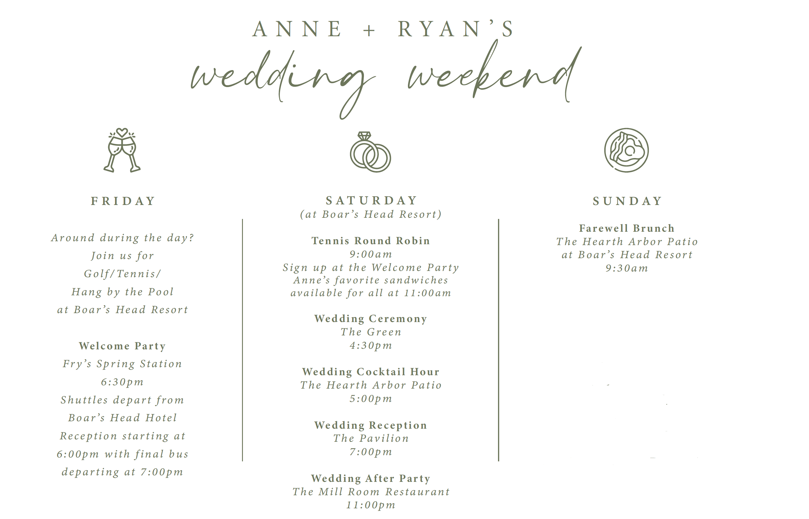 The Wedding Website of Anne McKenna and Ryan Smith