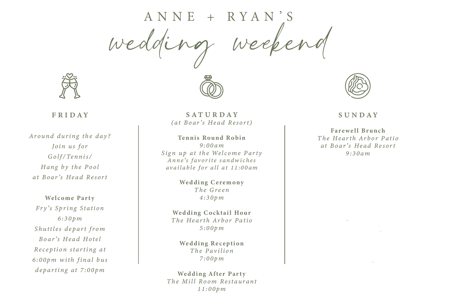 The Wedding Website of Anne McKenna and Ryan Smith
