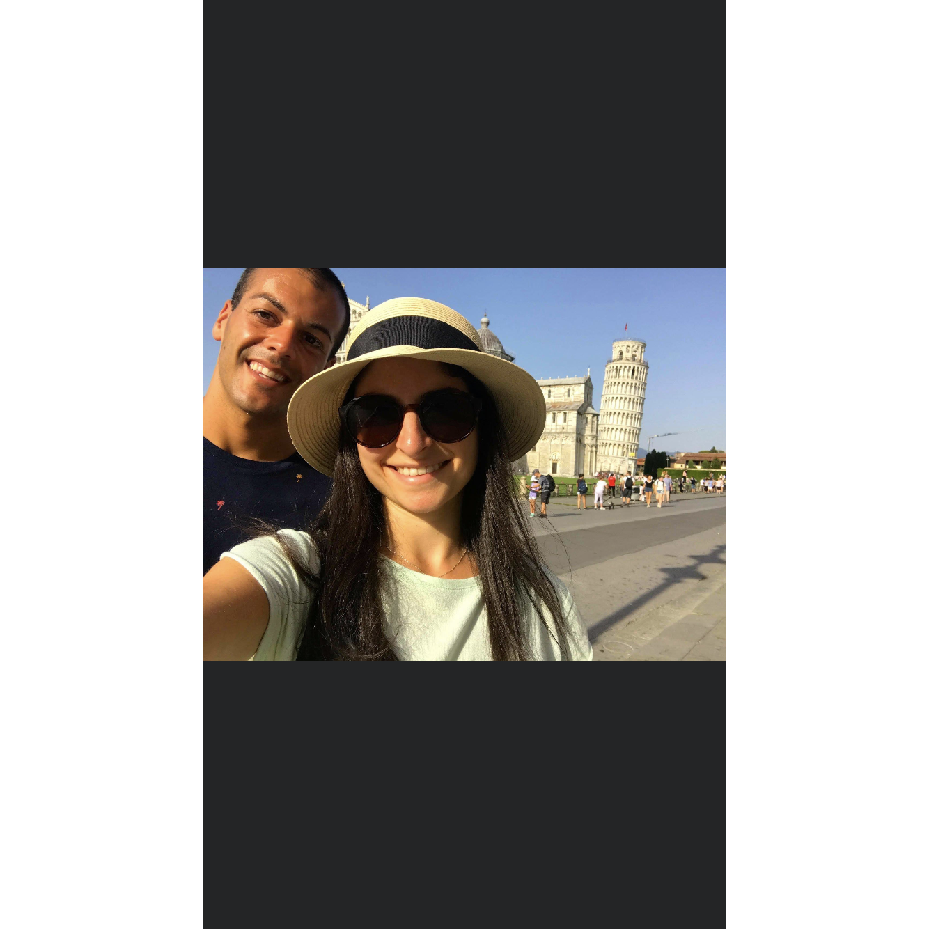 Selfie with the Tower of Pisa