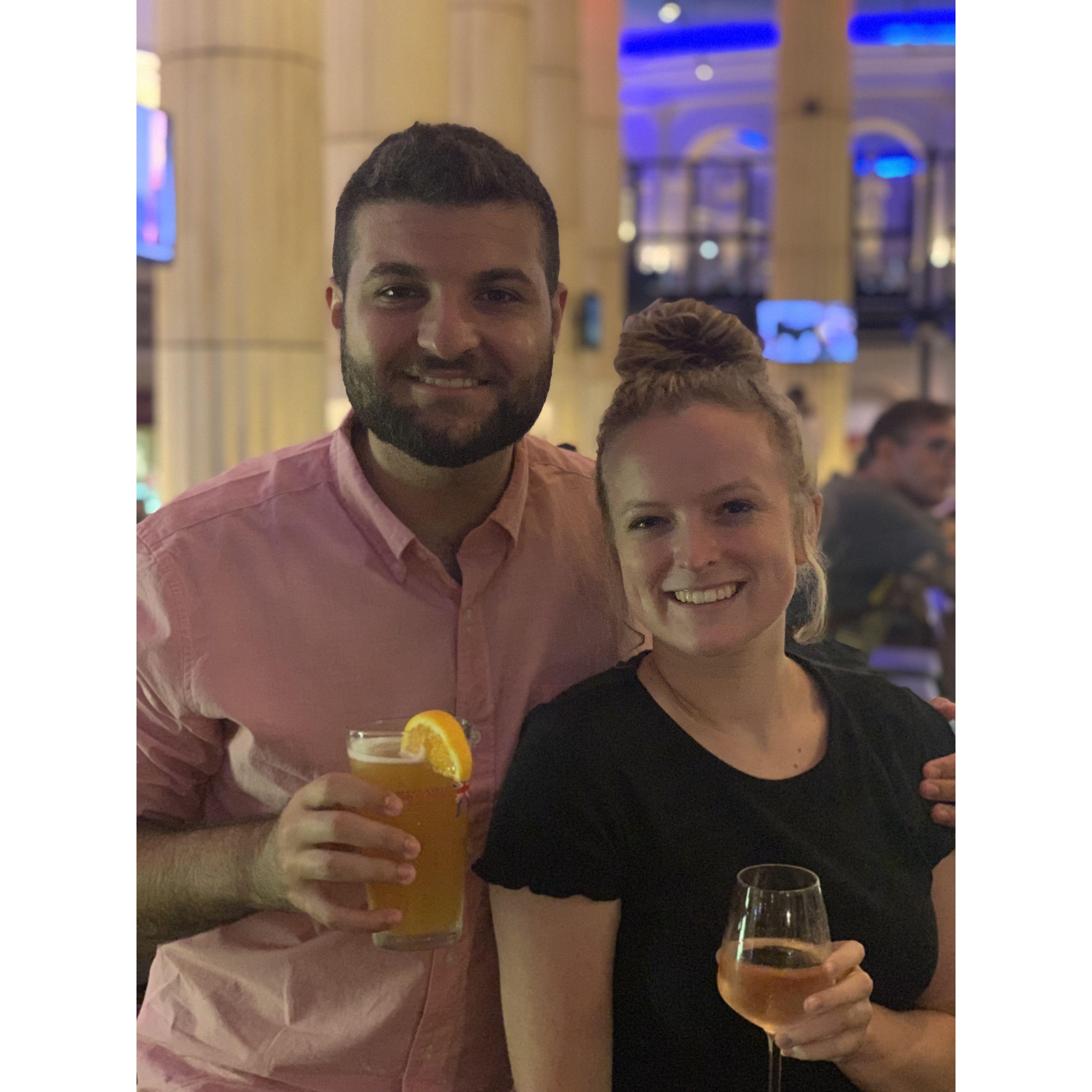 JP and Lindsey in Atlantic City en route to Wildwood, where both of their families vacationed growing up!