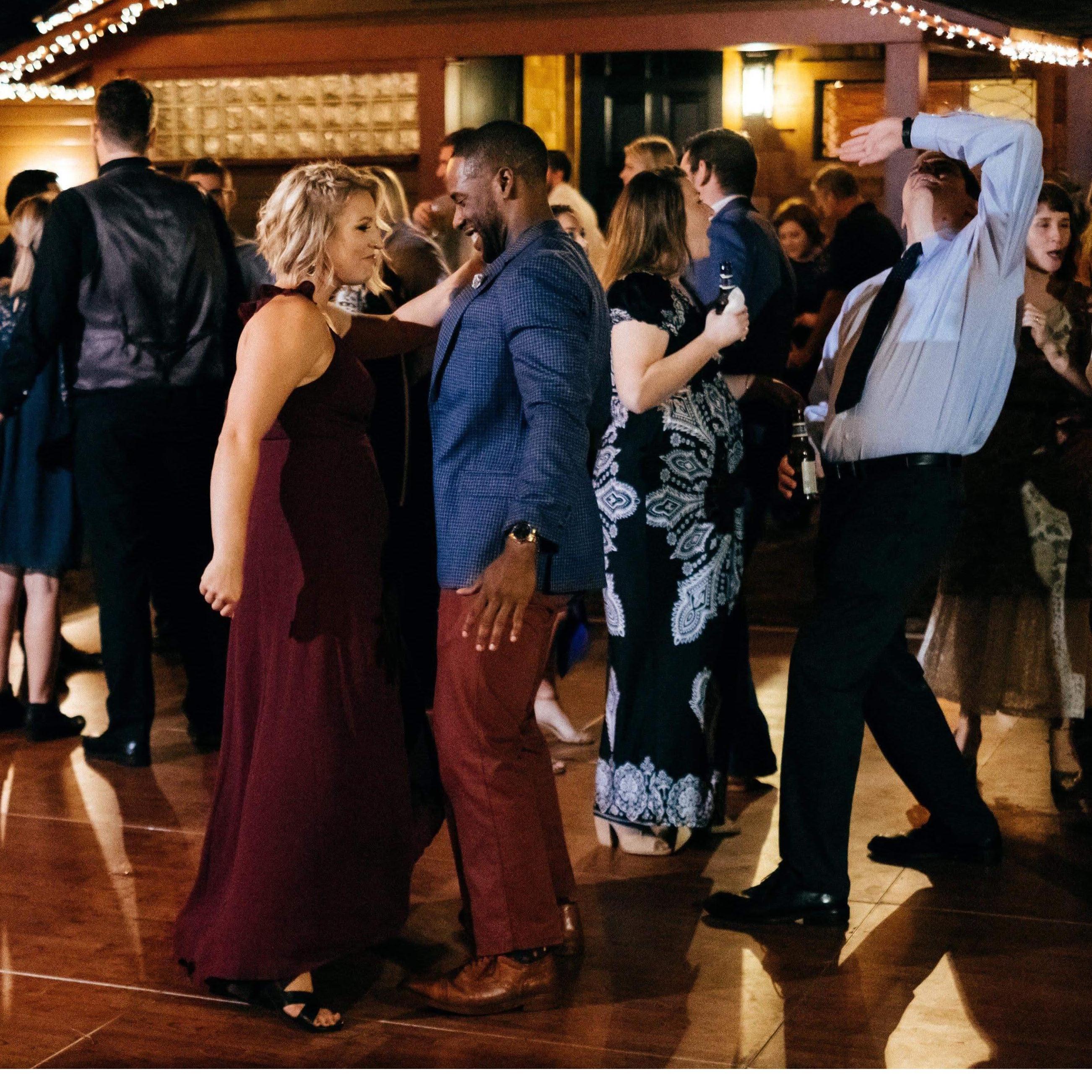 If you can’t find us at our wedding, check the dance floor.
