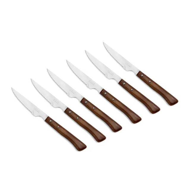 Arcos 6pc Forest Steak Set Dark Brown
