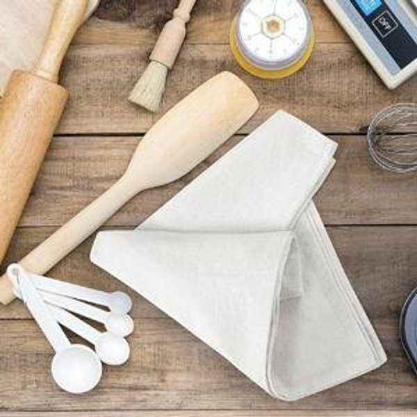 Flour Sack Towels – 12 Pack 28x28 Inch White Kitchen Dish Towels