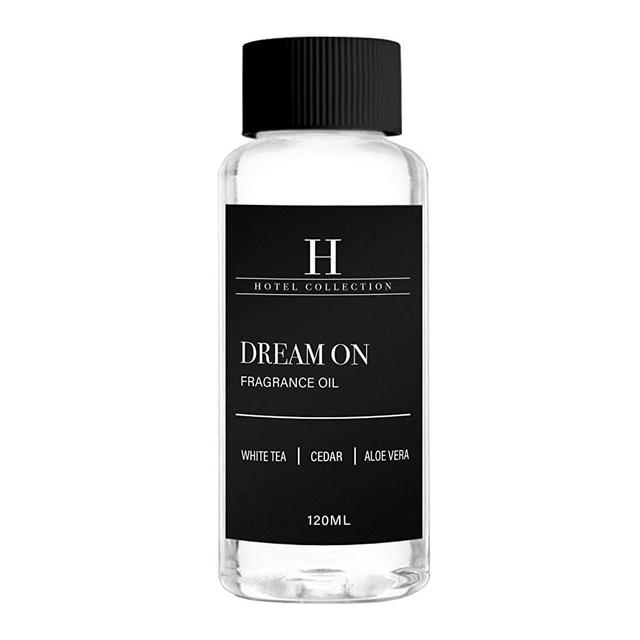 Hotel Collection Dream On Scent Oil, Luxury Hotel Inspired Aromatherapy Diffuser Oils with Hints of Bright White Tea, Sweet Vanilla, and Earthy Cedar, 120mL