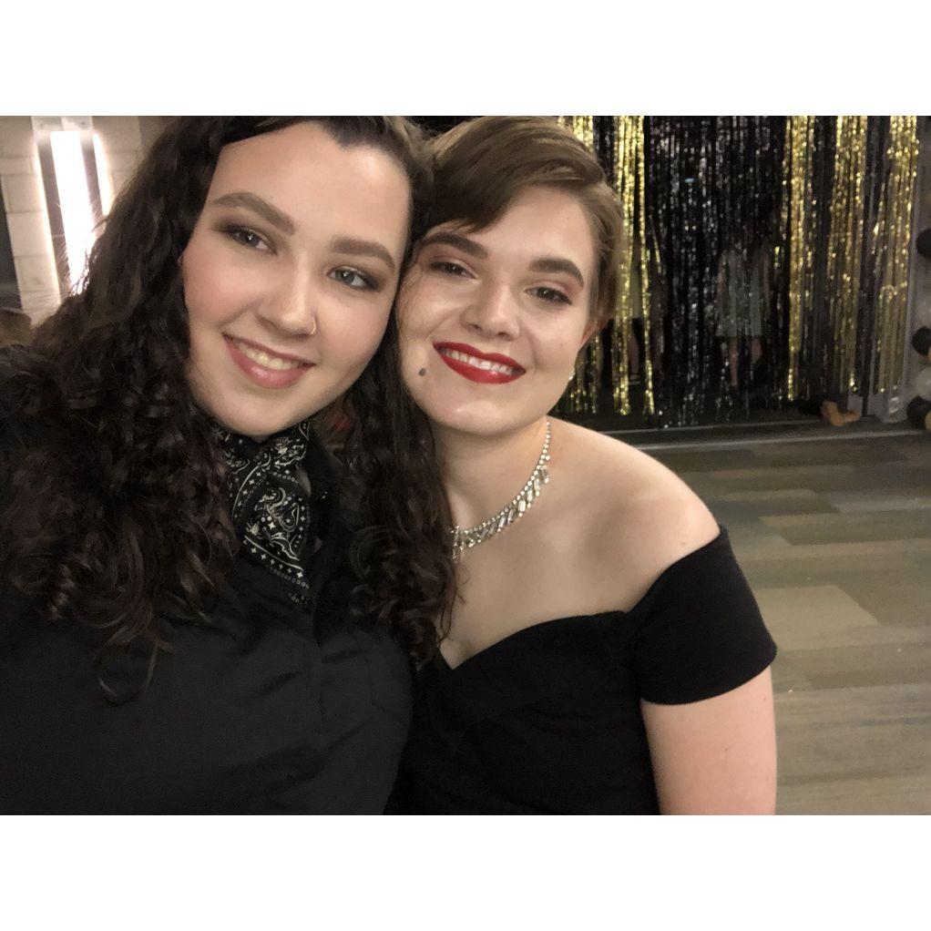 our first formal event together, freshman year of college, 2018