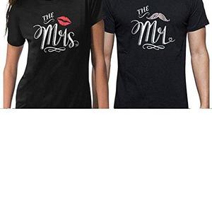 TeeStars Mr & Mrs Gift For Couples Wedding Matching Set T-Shirts