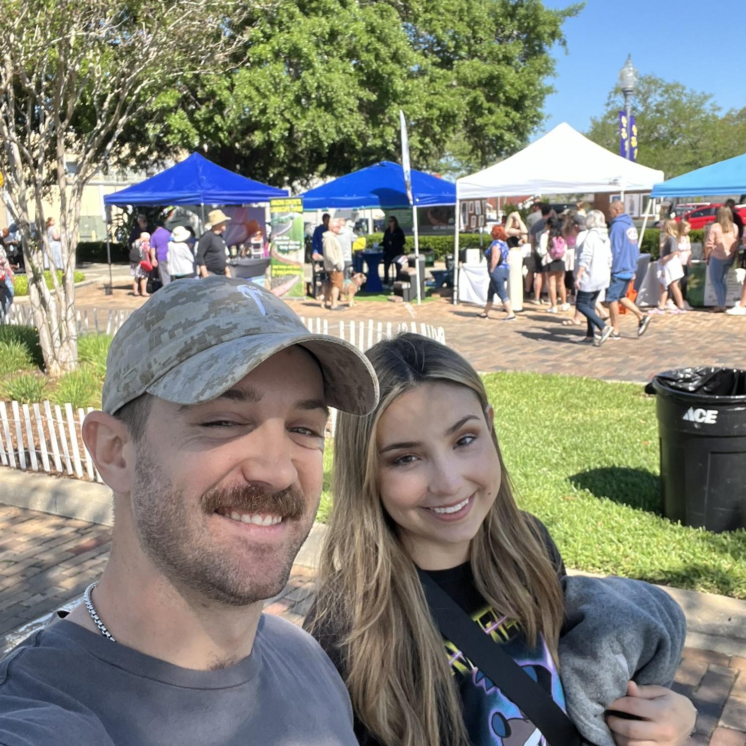 Adam and Alivia love going to farmers markets on the weekend!