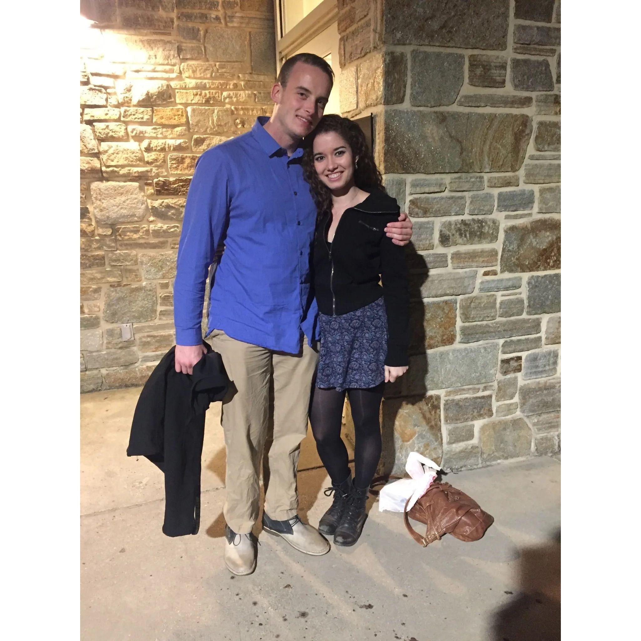 April 01, 2015
We started dating after Alicia spent a semester giving me all the answers in Astronomy!