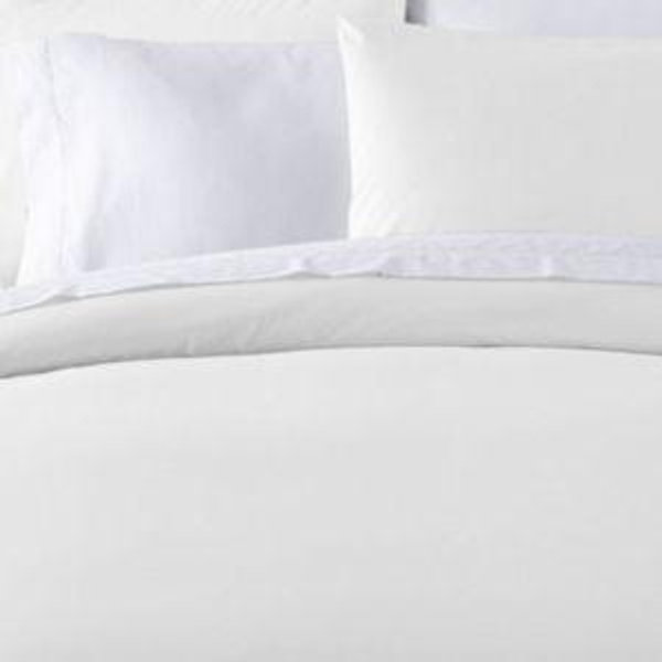 Pima Cotton Percale Comforter Cover - White/King