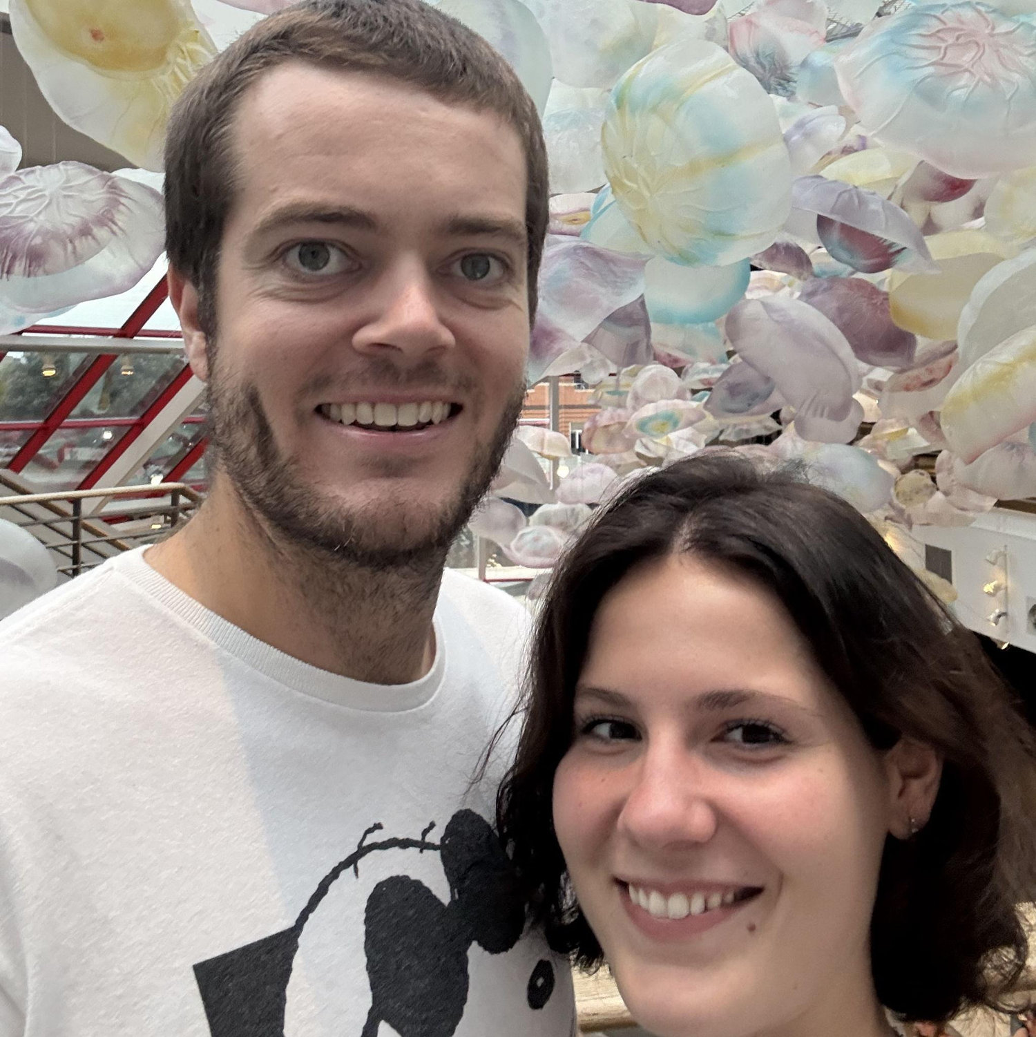 Teddy could hardly contain himself at the National Aquarium when we moved to Baltimore