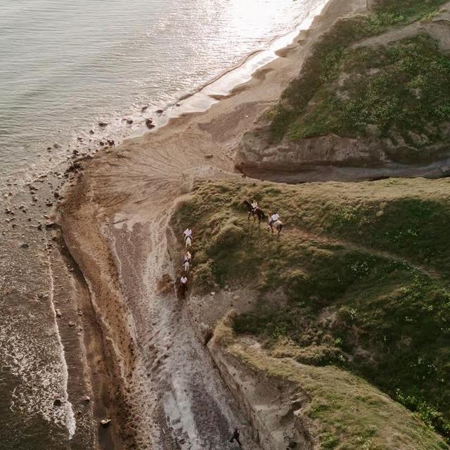 Horseback riding on Eros Beach
