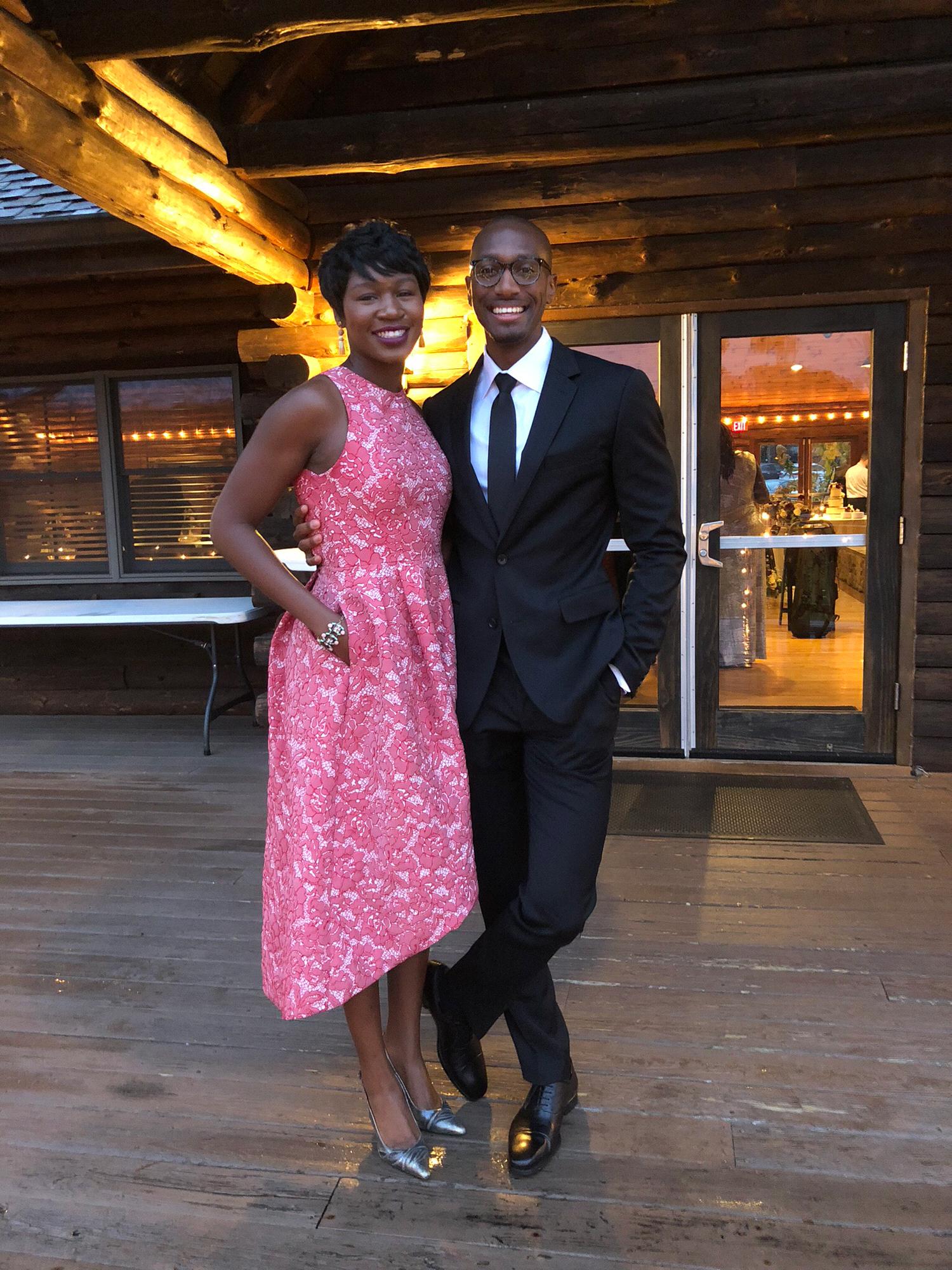 At Howard's sister's wedding (which Howard officiated)