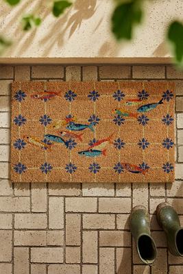 Fish Tile Coir Doormat