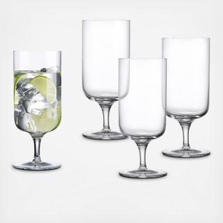 Linea Handblown European All Purpose Glass, Set of 4