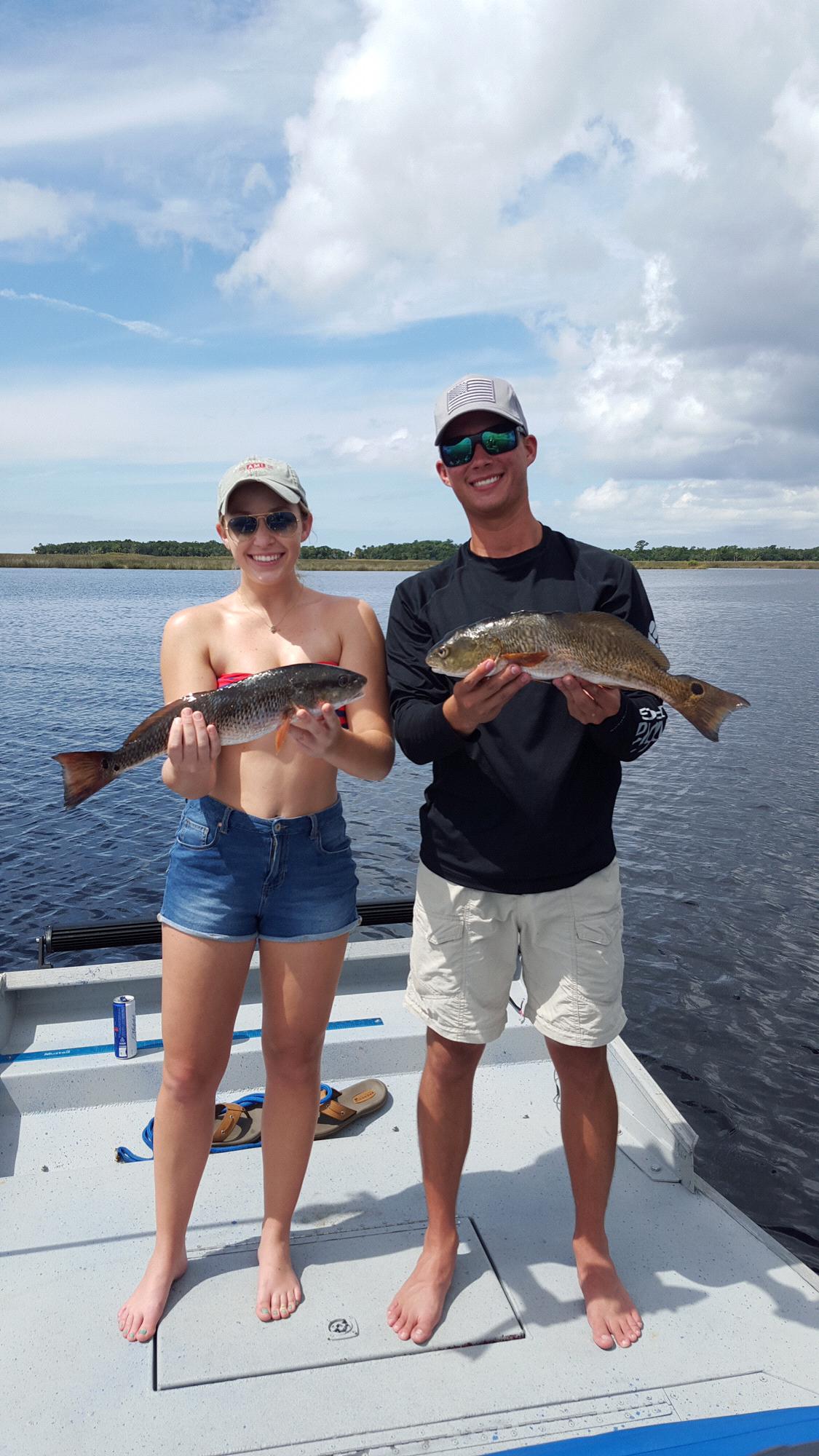 Kaitlyn's first fish!