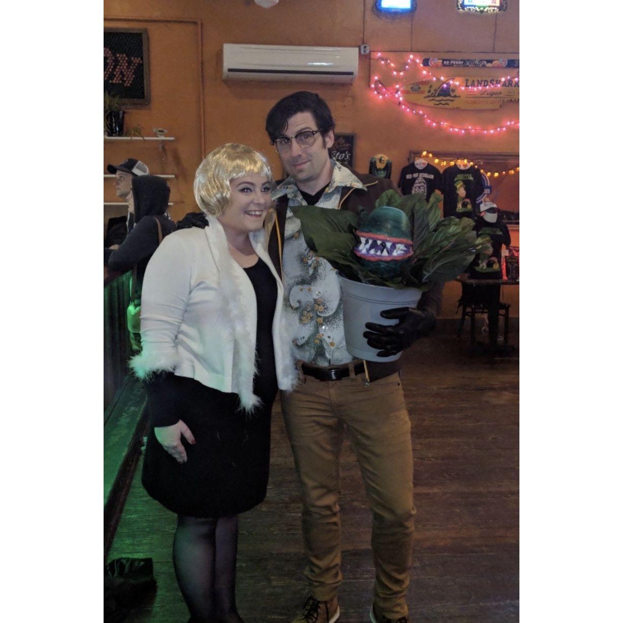 Halloween Costumes: Audrey & Seymour from "Little Shop of Horrors" (October 2018)