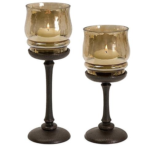 Amber 10-Inch Candleholder