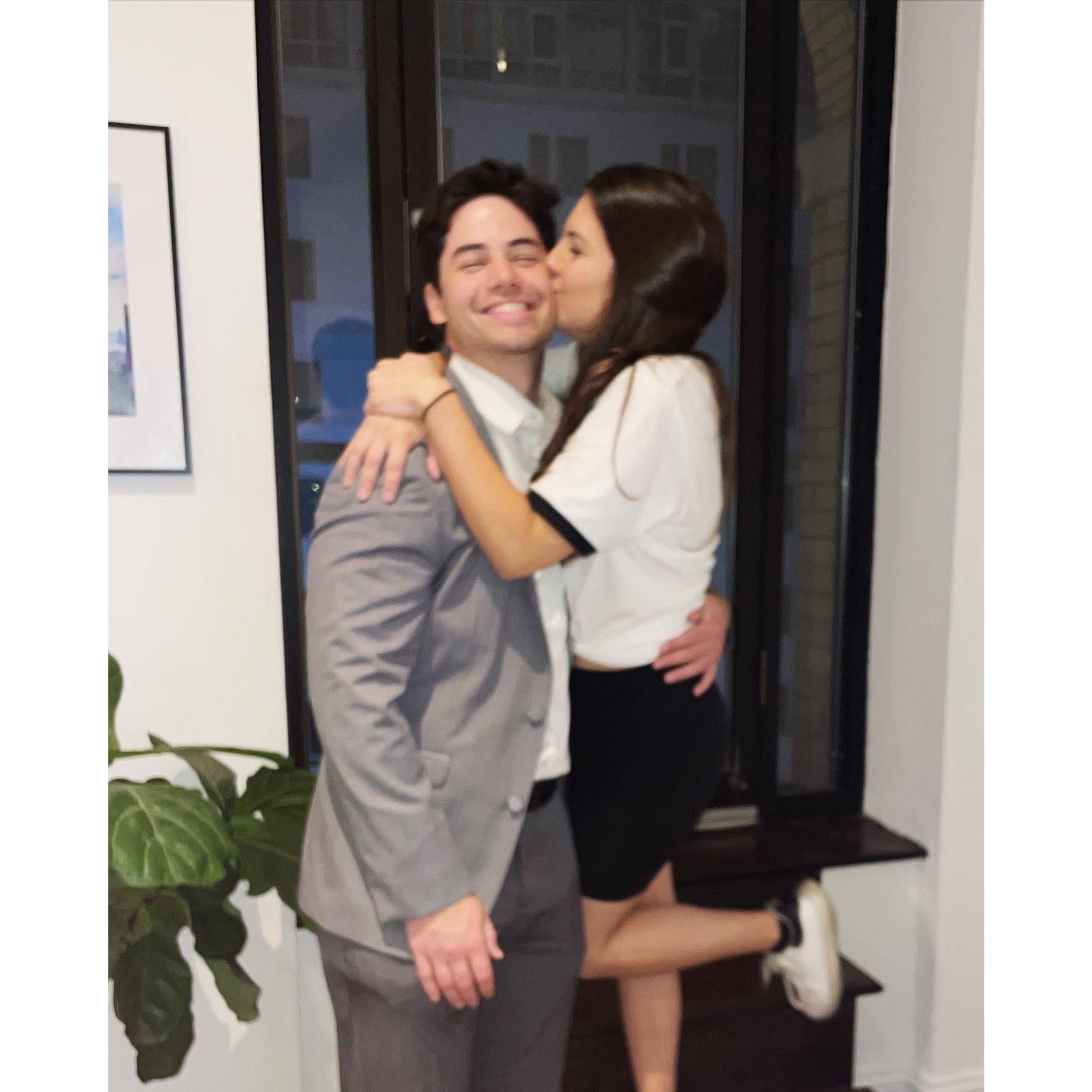 Halloween! Annie (from The Parent Trap) and her butler.