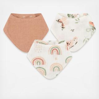 Parker Assorted Muslin Bib, Set of 3