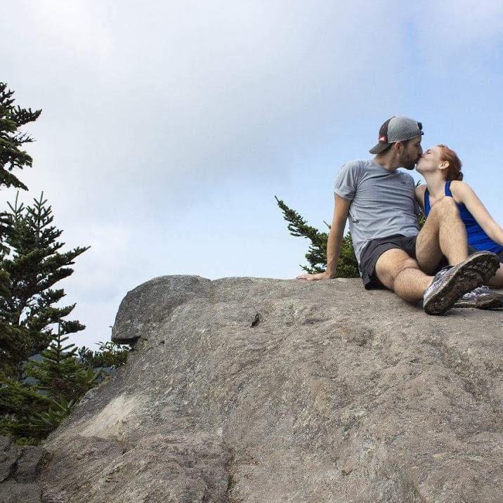 Grandfather Mountain the day after we got engaged.