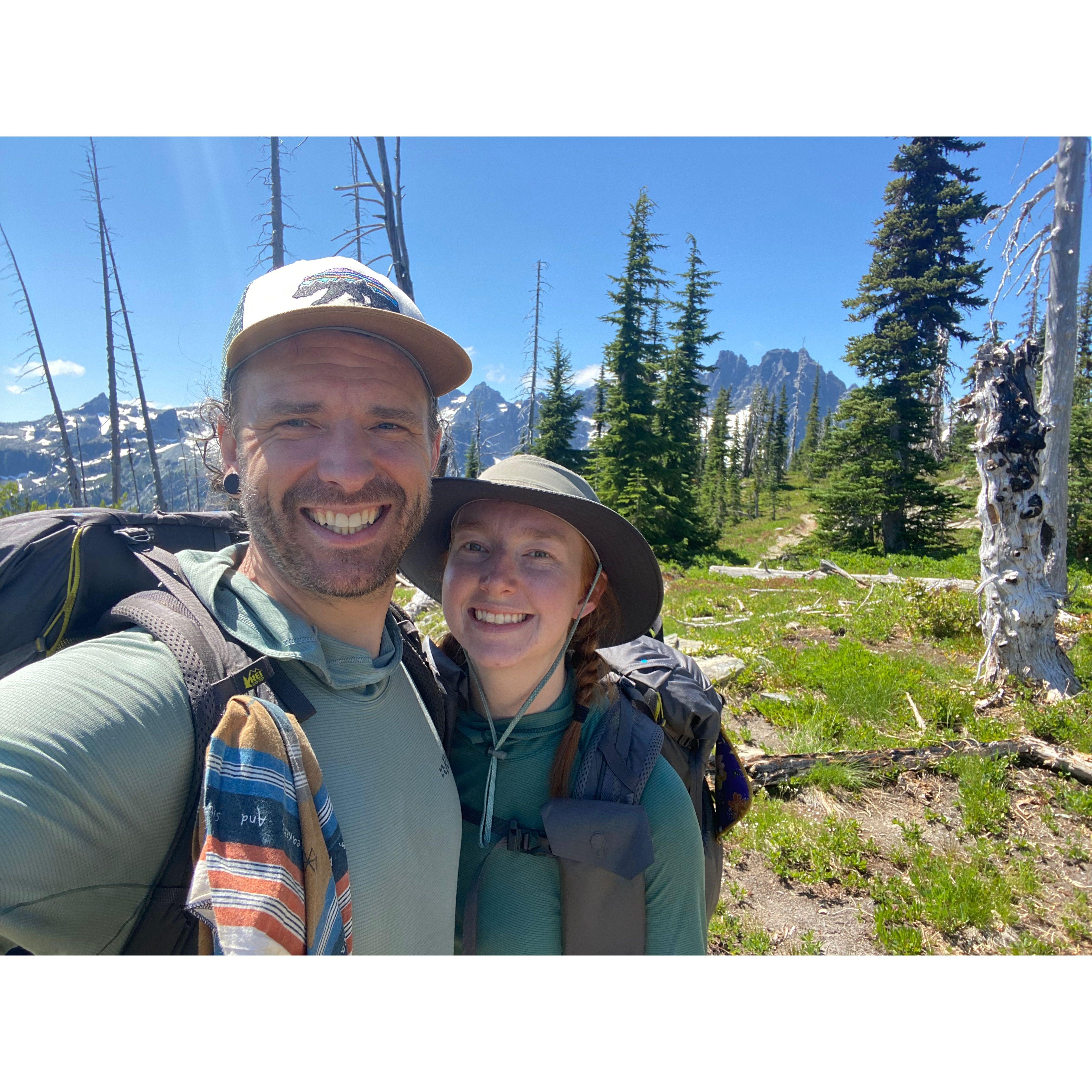 Hiking the Washington section of the Pacific Crest Trail. 