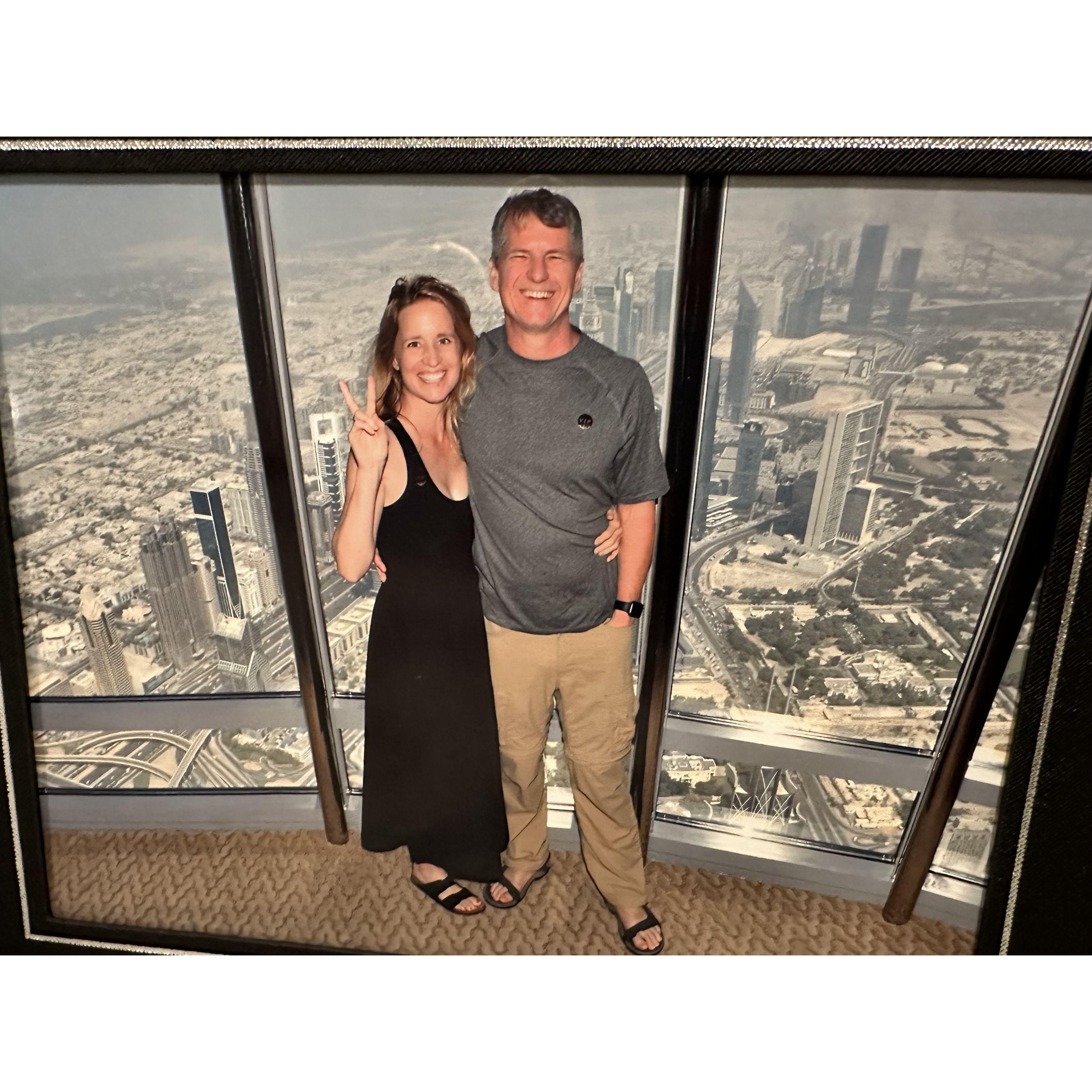 Top of Buj Kalif in Dubai