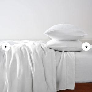 Washed European Linen Core Sheet Set