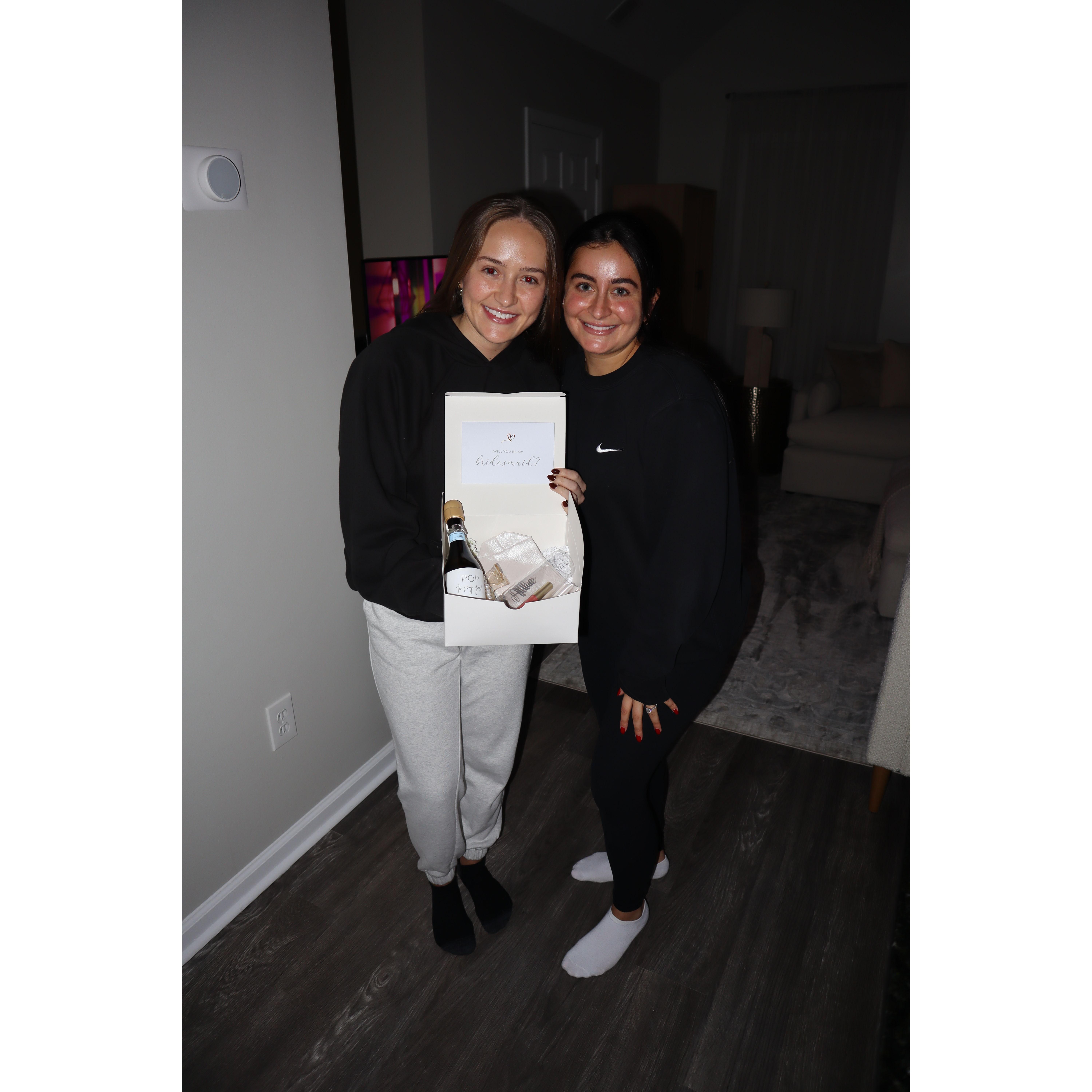 Allie, A Bridesmaid was Briannas College roommate at Sacred Heart University all 4 years. They have been best friends ever since!