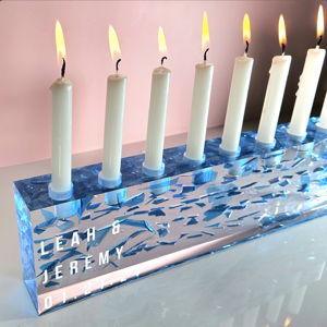 Menorah With Chuppah Broke Smash Glass