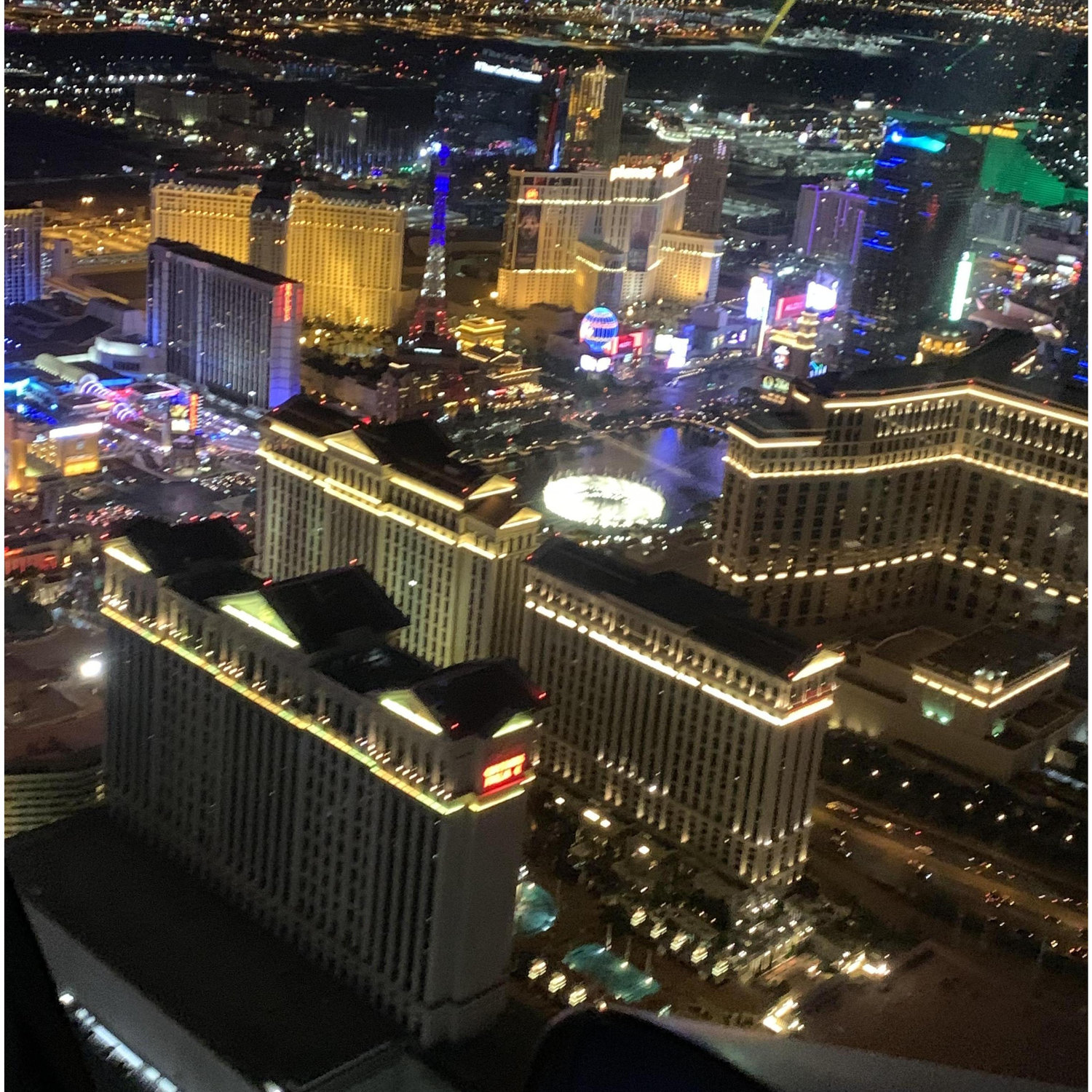 View of Vegas from the Helicopter when Brad proposed